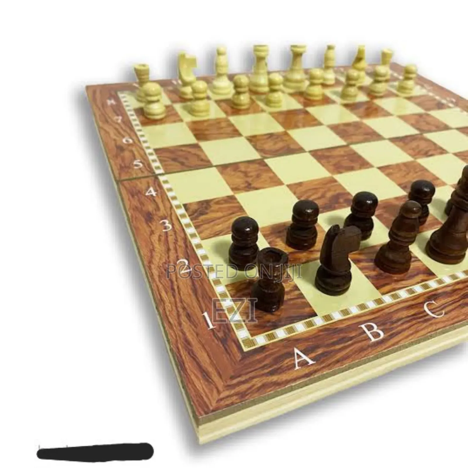 3 in 1 Chess Checkers Board