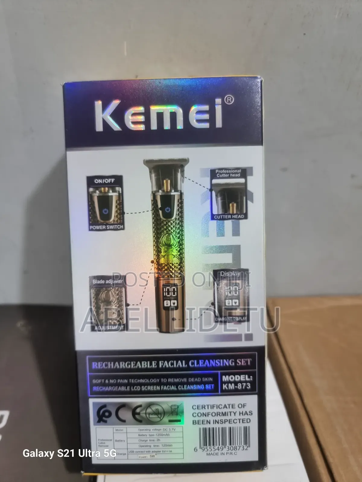 Kemei Rechargable Facial Cleansing Set