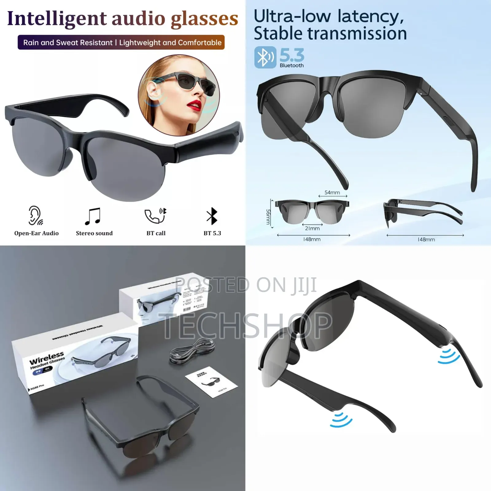 Smart Wireless Headset Sunglass