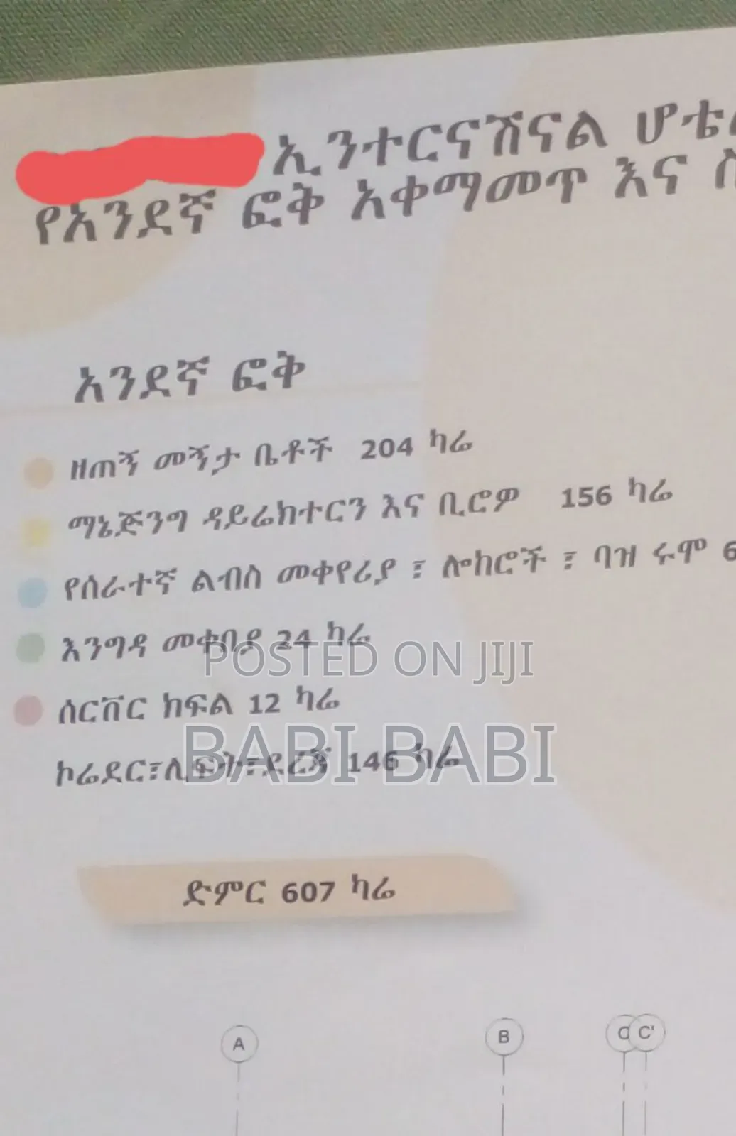 G+7 Hotel for Sale Around Saris(ሳሪስ አካባቢ)