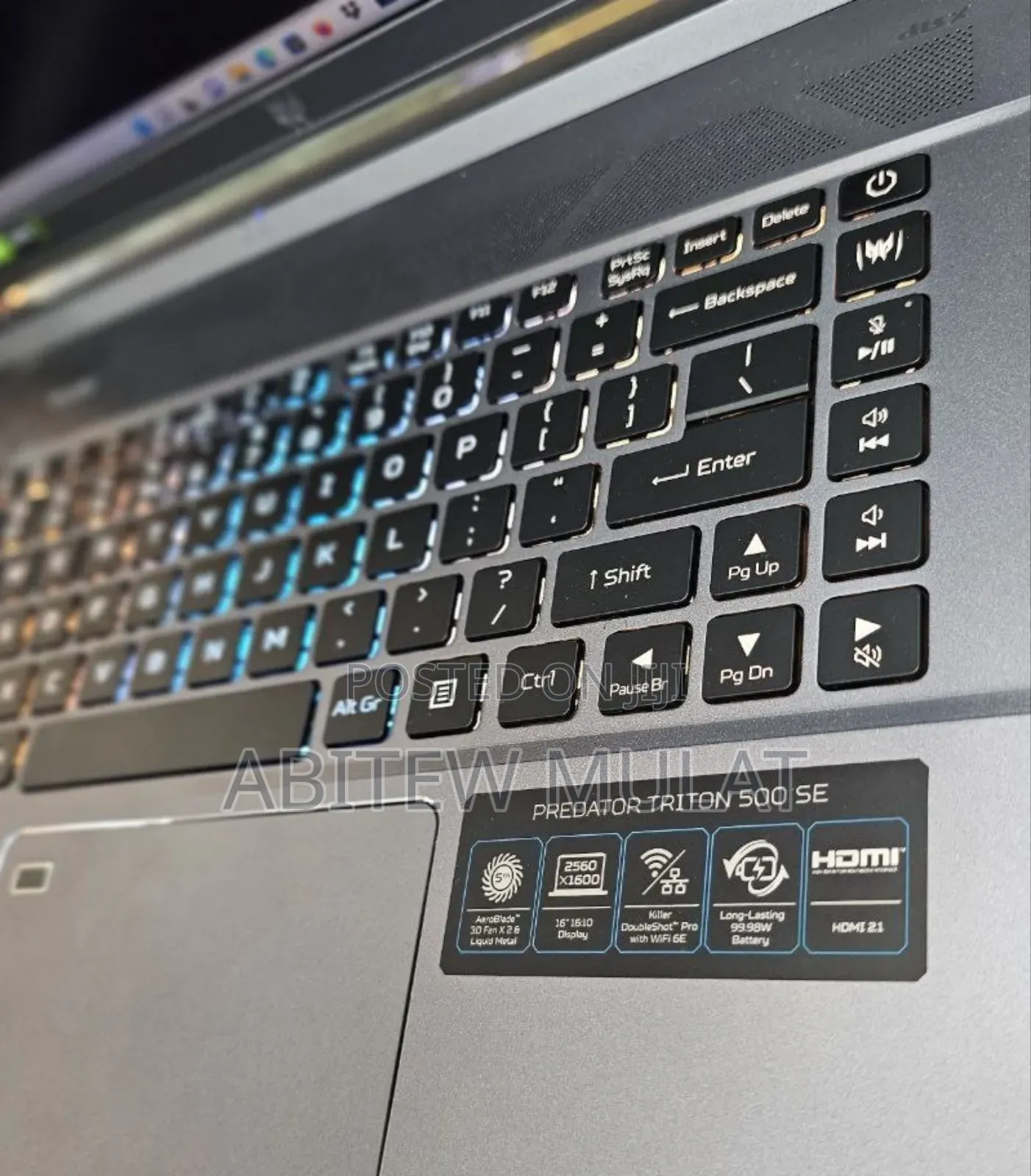 New Laptop Acer Predator Triton 500 SE 16GB Intel Core I7 SSD 2T