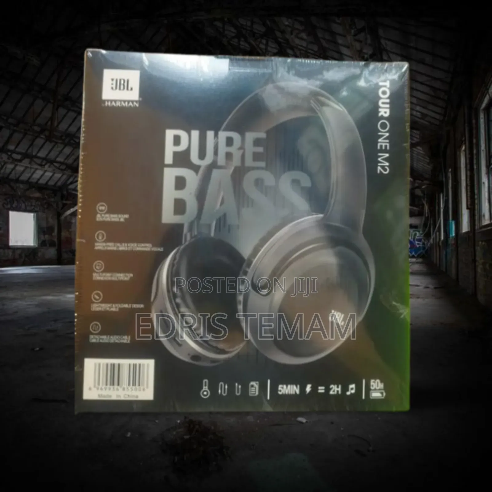 JBL Harman Wireless Headset Tour One M2 Black