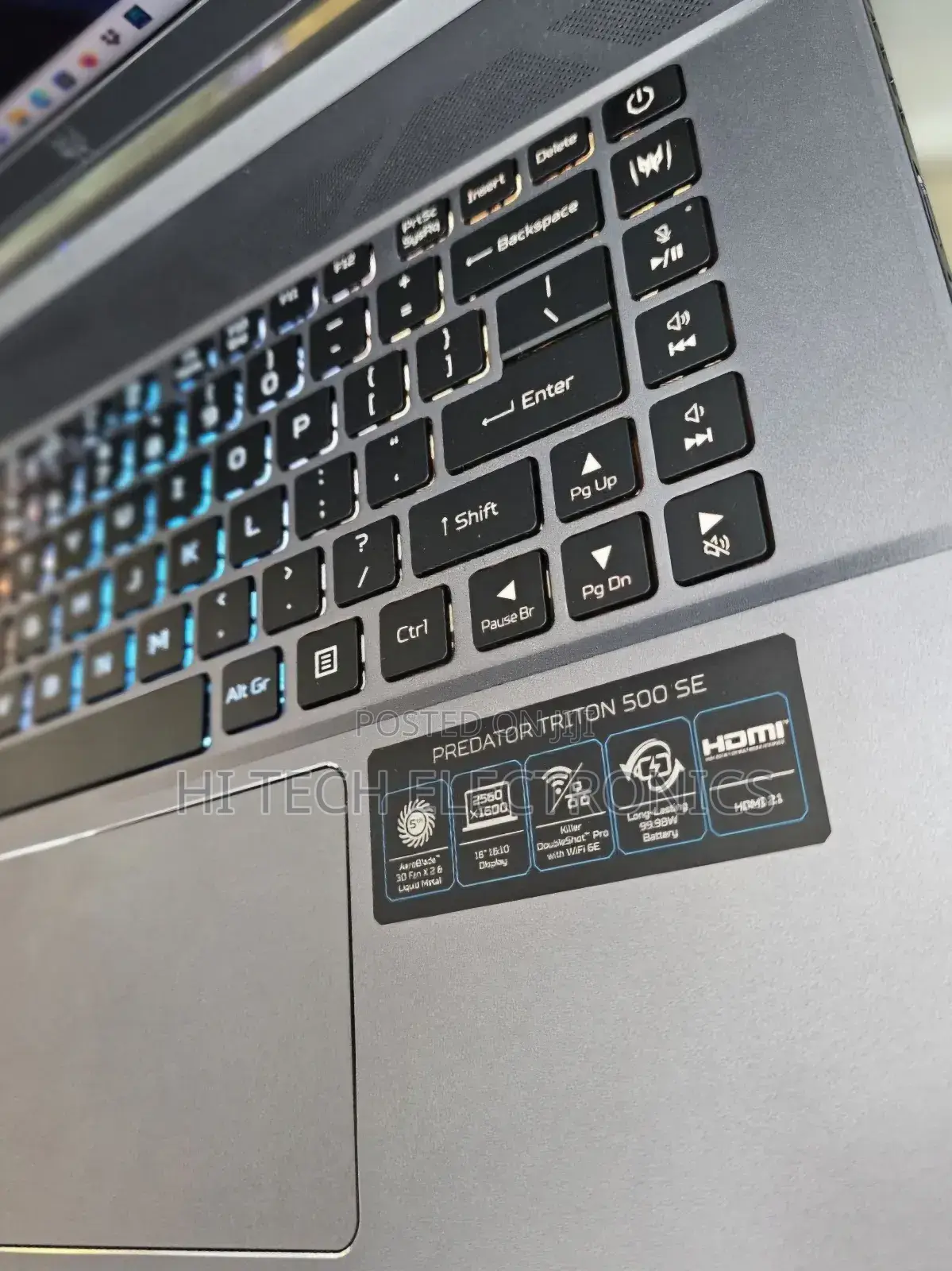 New Laptop Acer Predator Triton 500 SE 16GB Intel Core I7 SSD 2T