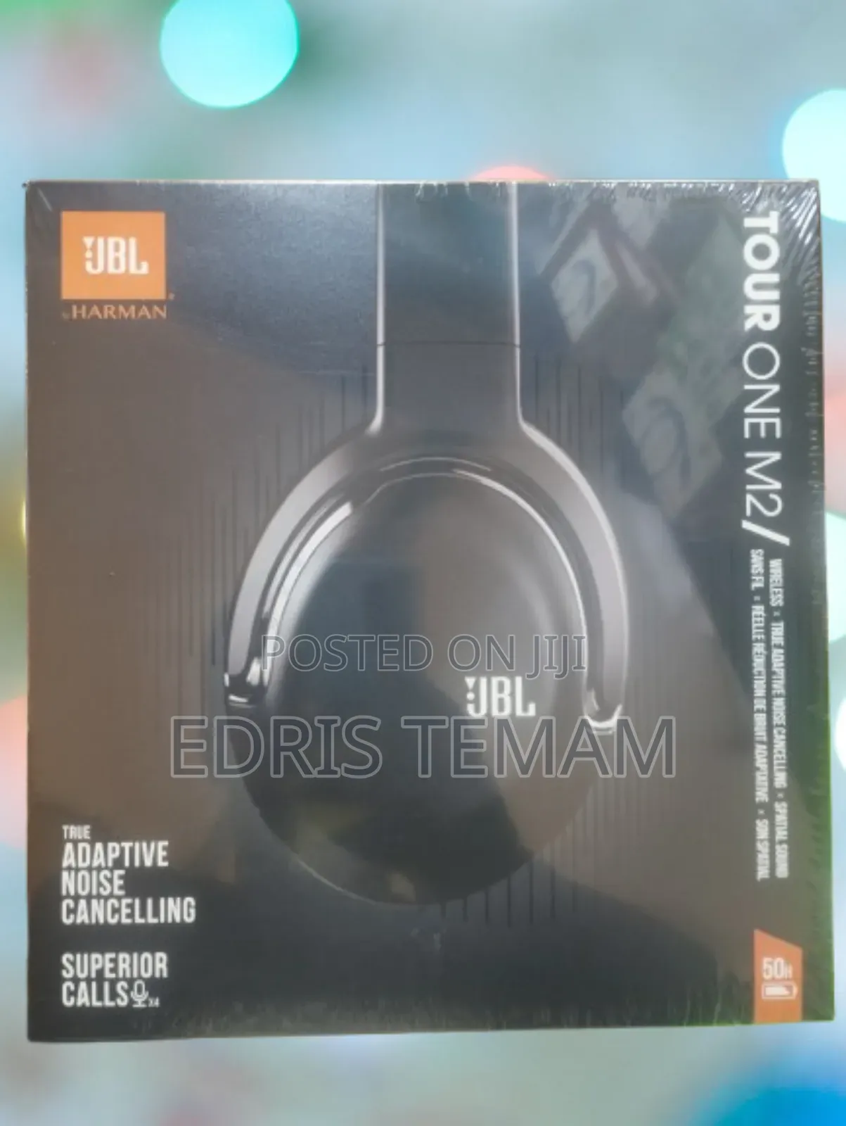 JBL Harman Wireless Headphones Black Superb Sound Base