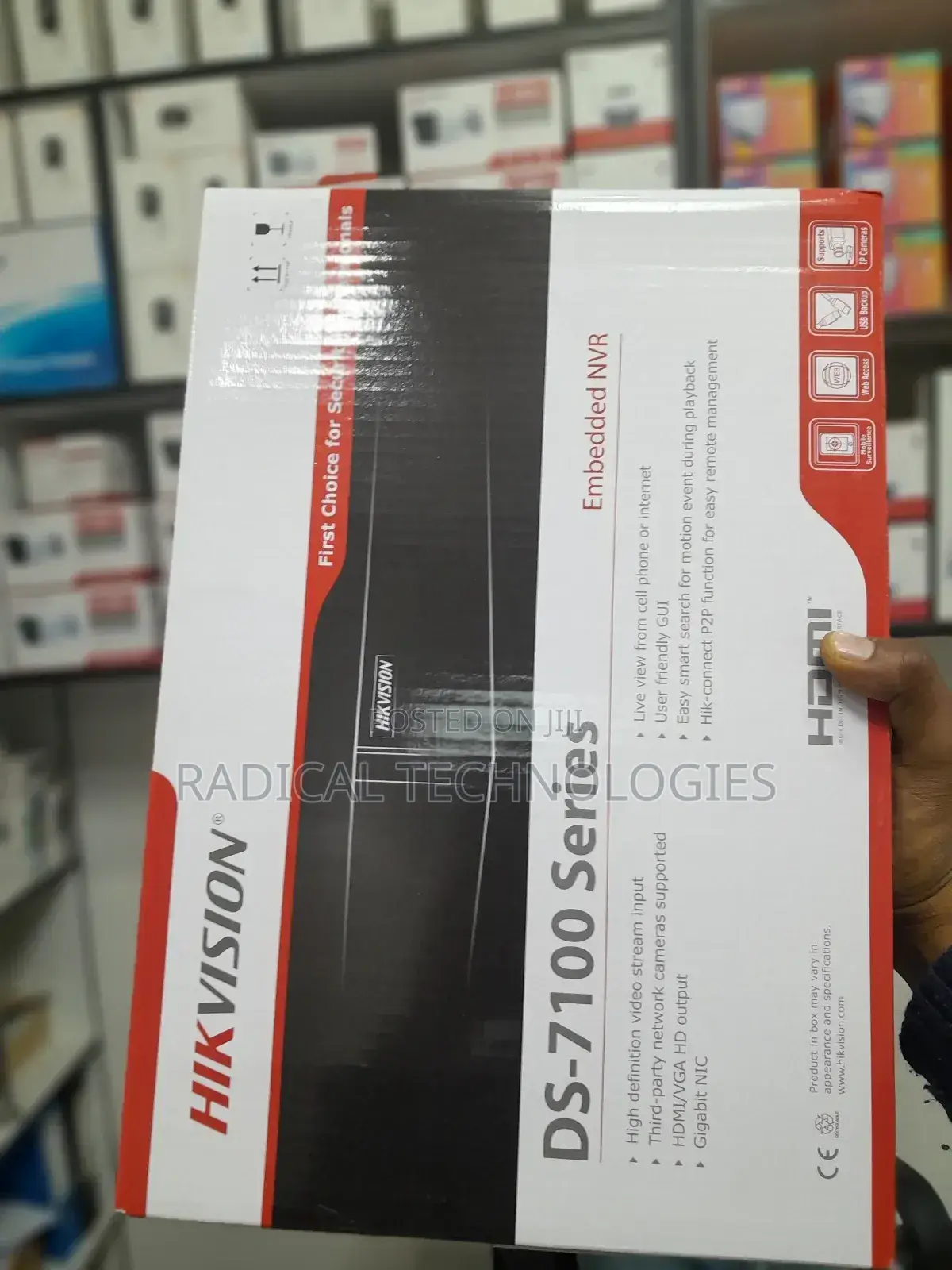 NVR ሂክቪዥን 4 Channel Hikvision Security Camera NVR