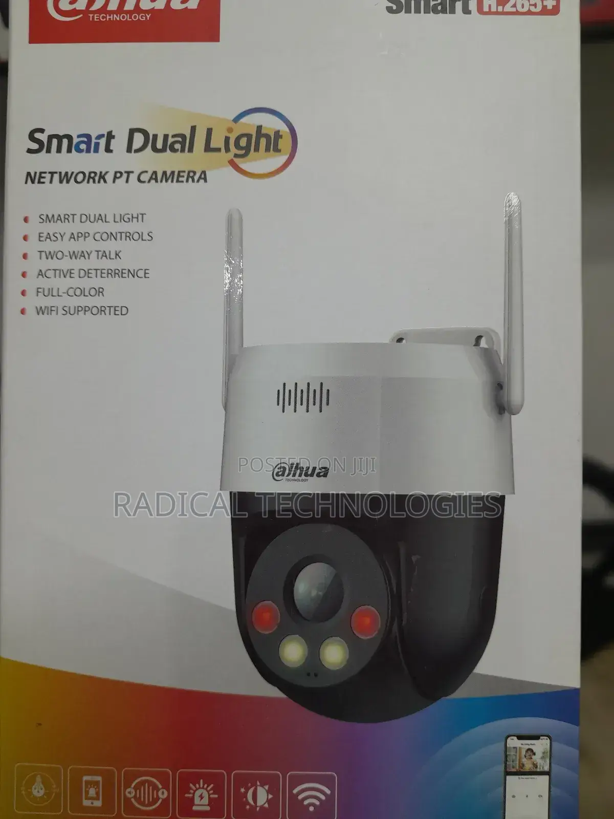 Dahua Outdoor በጨለማ ከለር የሚቀርፅ Security Camera Mi Hikvision