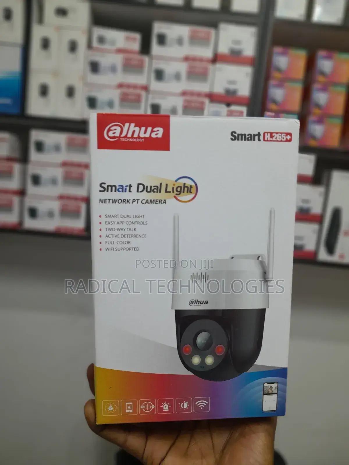 Dahua Outdoor በጨለማ ከለር የሚቀርፅ Security Camera Mi Hikvision