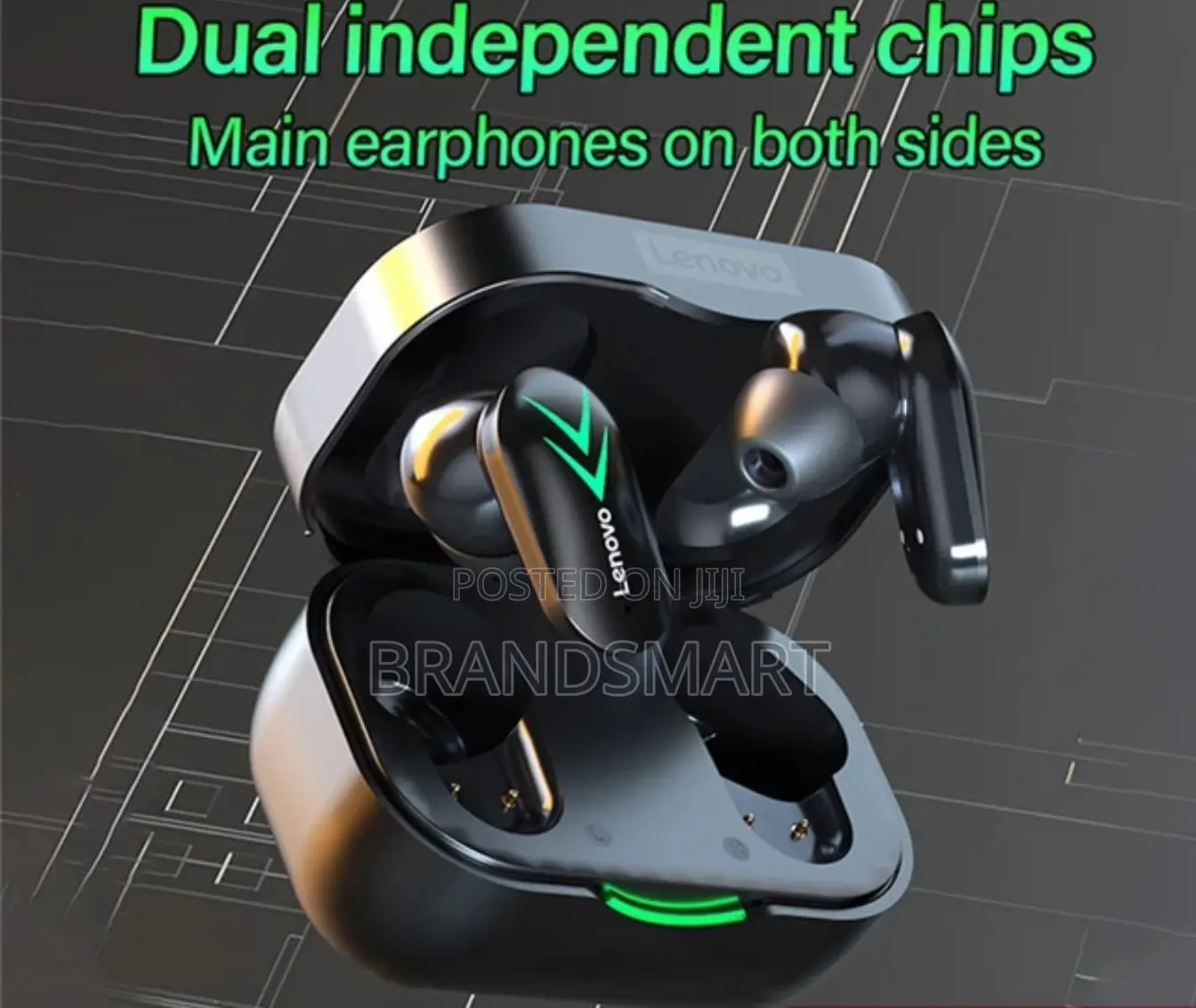 Lenovo Wireless Earbud Deep Bass Low Latency With LCD Screen