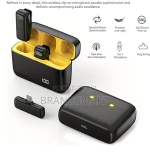 Wireless Lapel Microphone Noise Cancellation +Charging Case