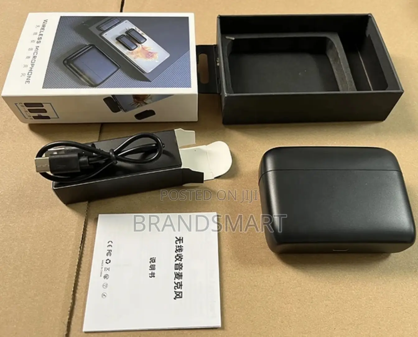 Wireless Lavalier Microphone Noise Reduction + Charging Case