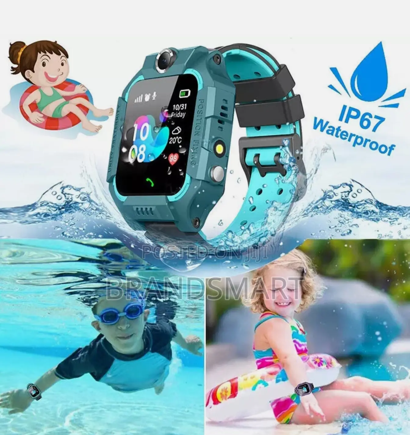 የልጆች Smart Watch (ሲም ካርድ የሚቀበል GPS ያለውl