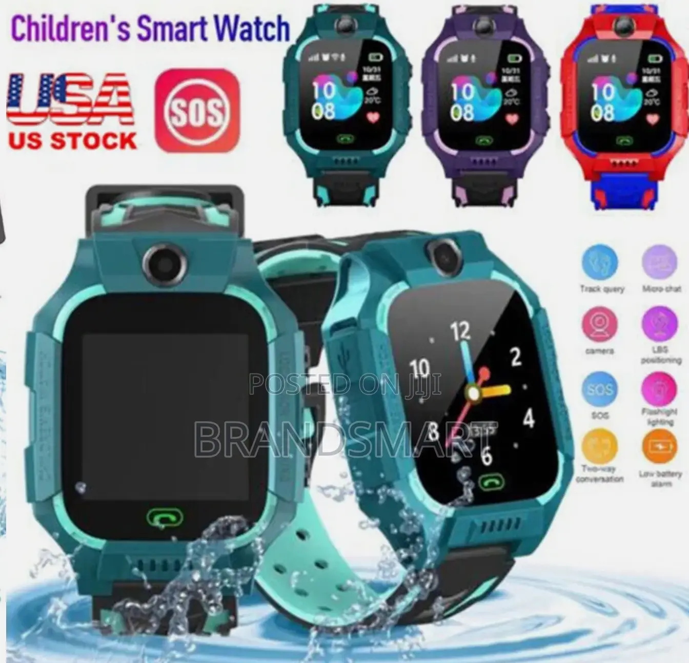 የልጆች Smart Watch (ሲም ካርድ የሚቀበል GPS ያለውl