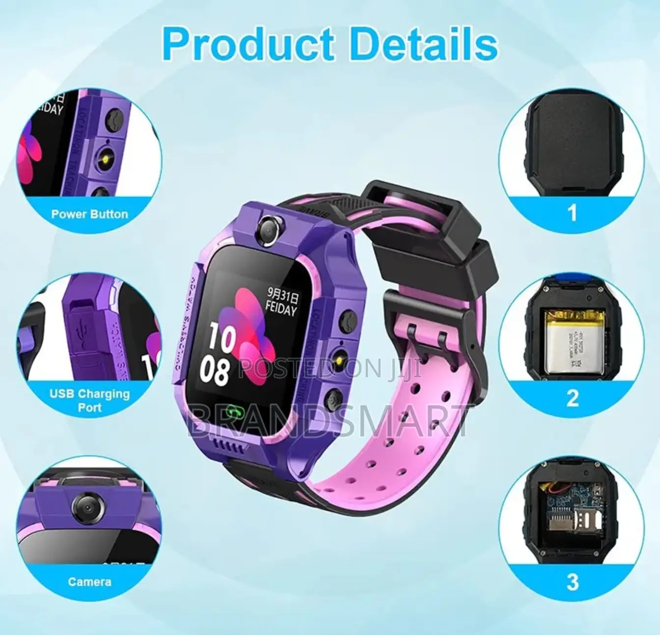 Kids Smart Watch (ሲም ካርድ የሚቀበል )
