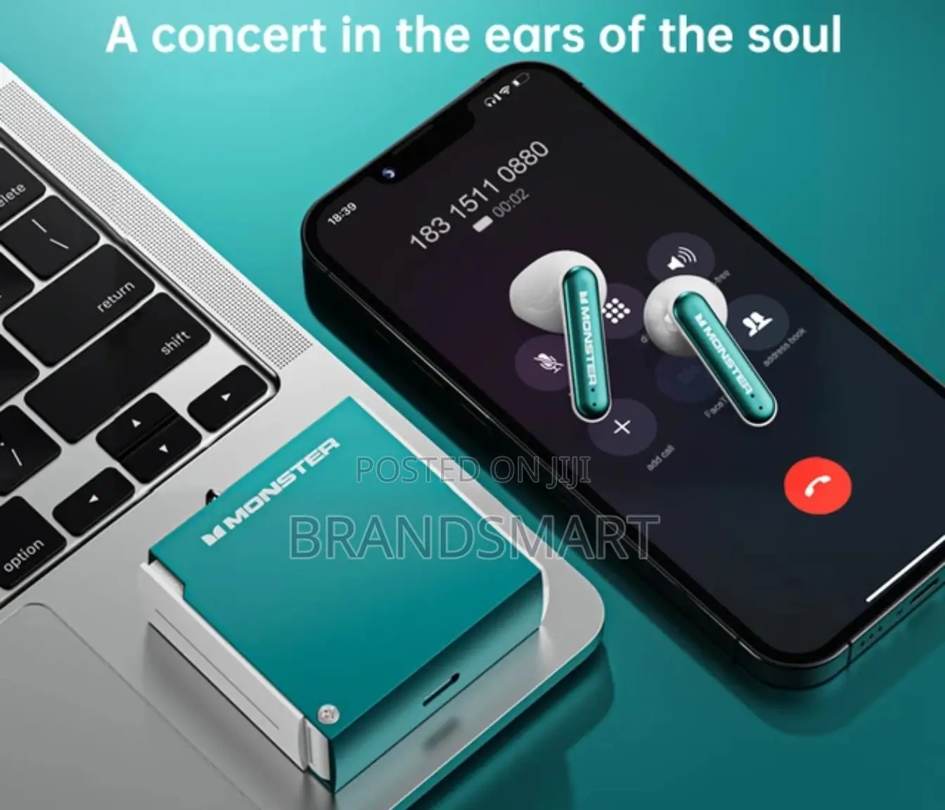 Original Monster Noise Reduction Low Latency Headphones Mic