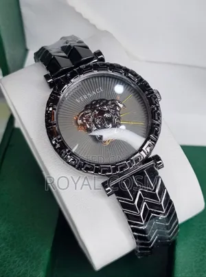 Versace Logo Faced Dial Womens Watches