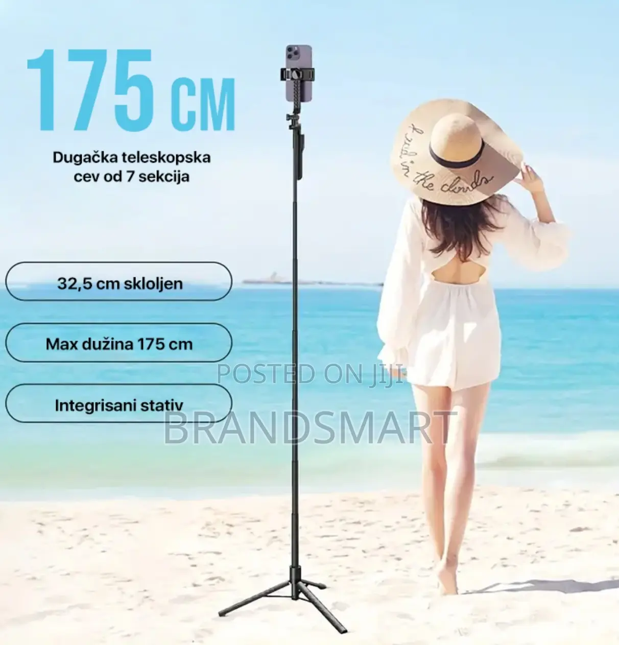 Retractable Selfie Stick and Tripod for Phones Cameras