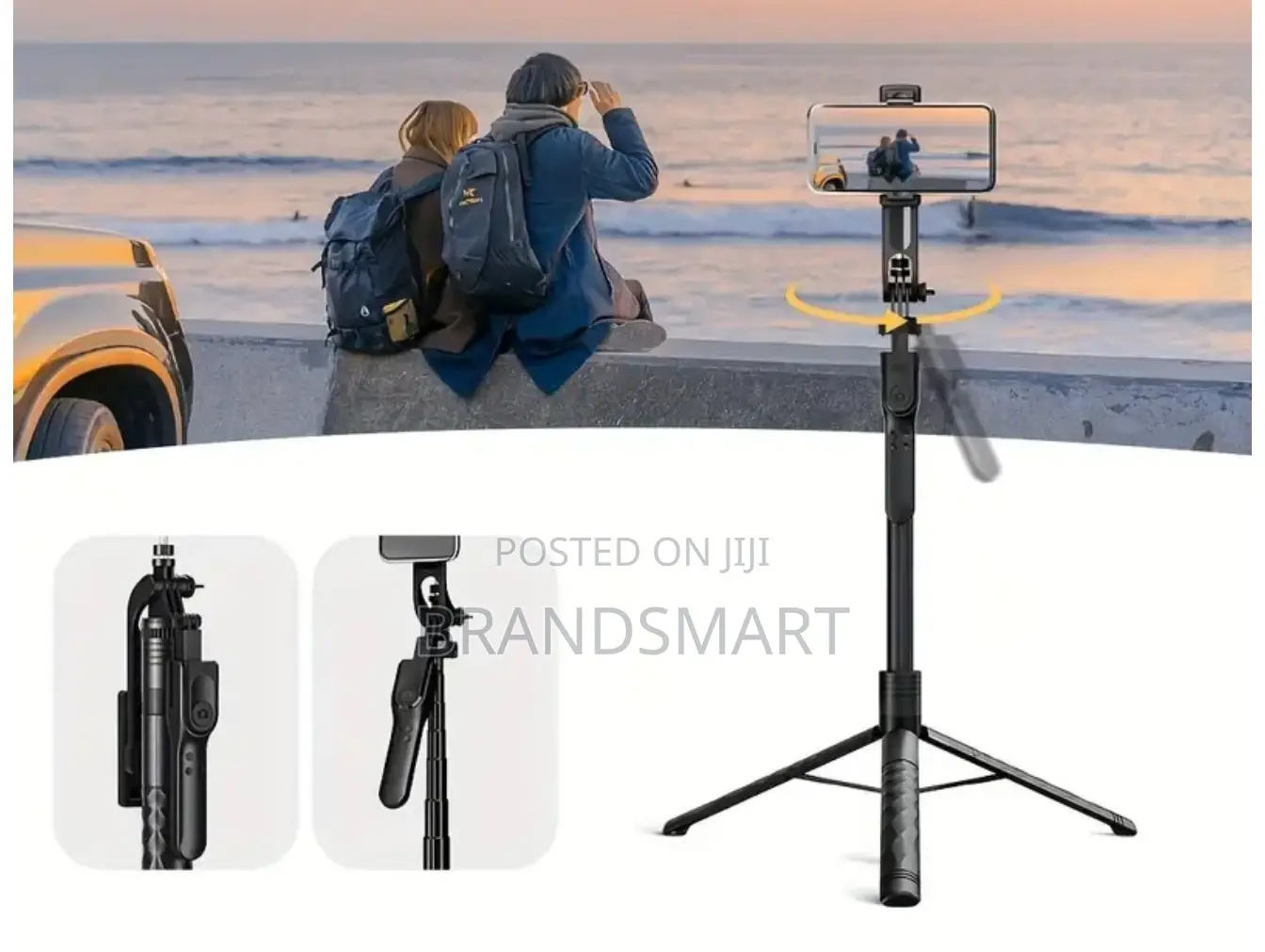 Retractable Selfie Stick and Tripod for Phones Cameras