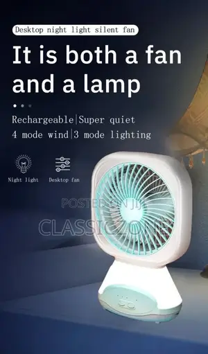Rechargeable Desktop Fan