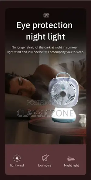Rechargeable Desktop Fan
