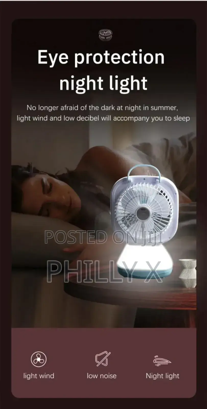 Rechargeable Desktop Fan