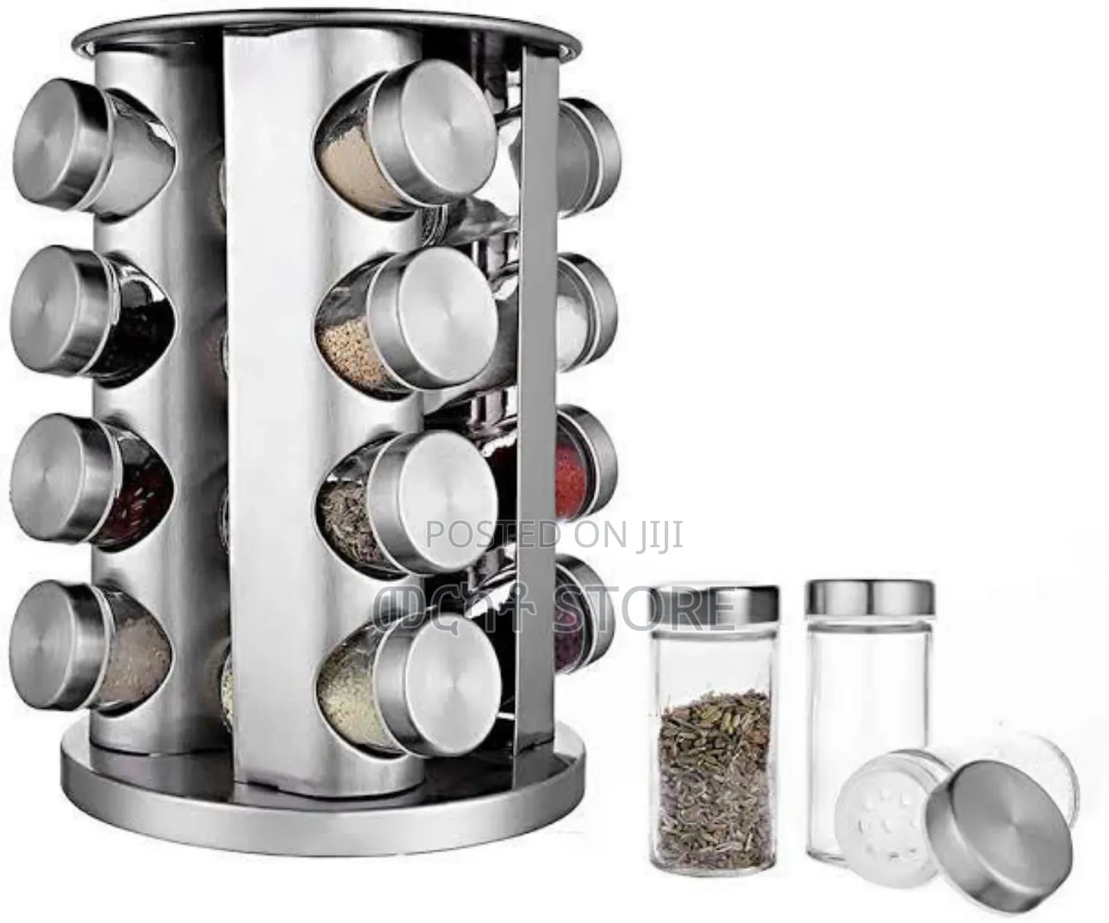 16 Jar Rotating Spice Carousel