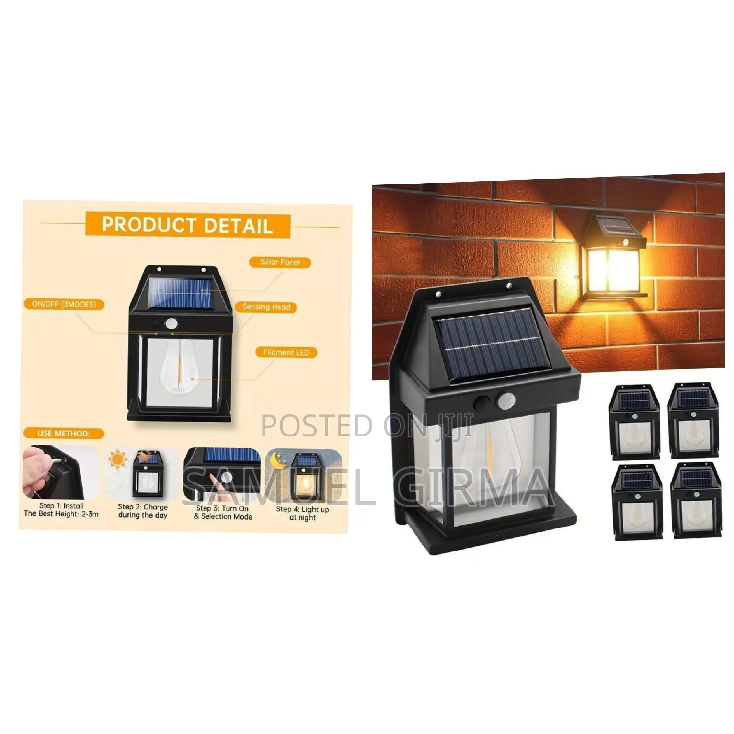  Solar Induction Wall Lamp