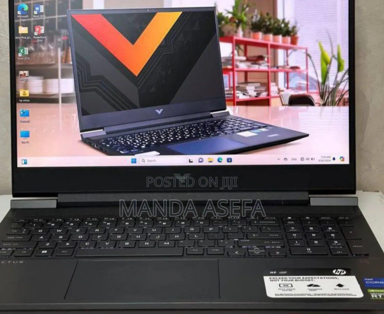 New Laptop HP Victus 16 16GB Intel Core I7 SSD 512GB