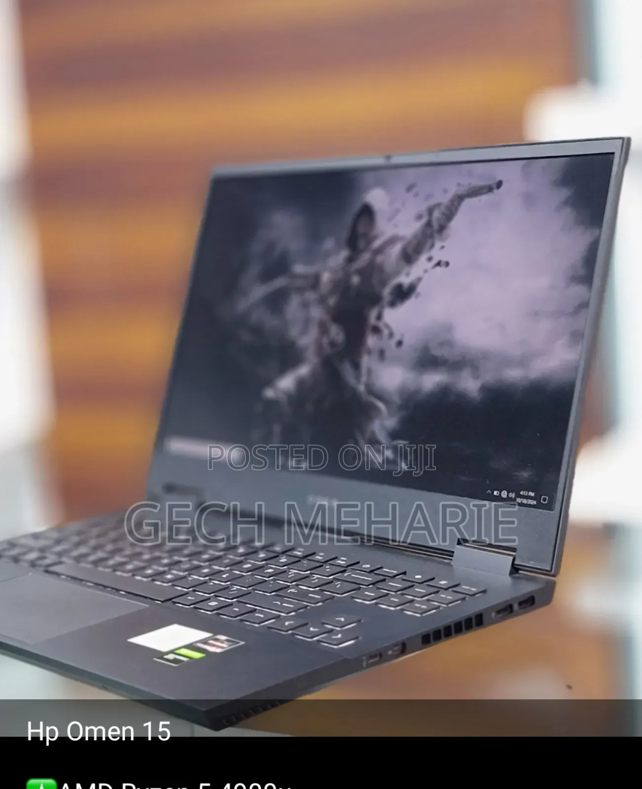 New Laptop HP Omen 15 8GB AMD Ryzen 7 SSD 512GB