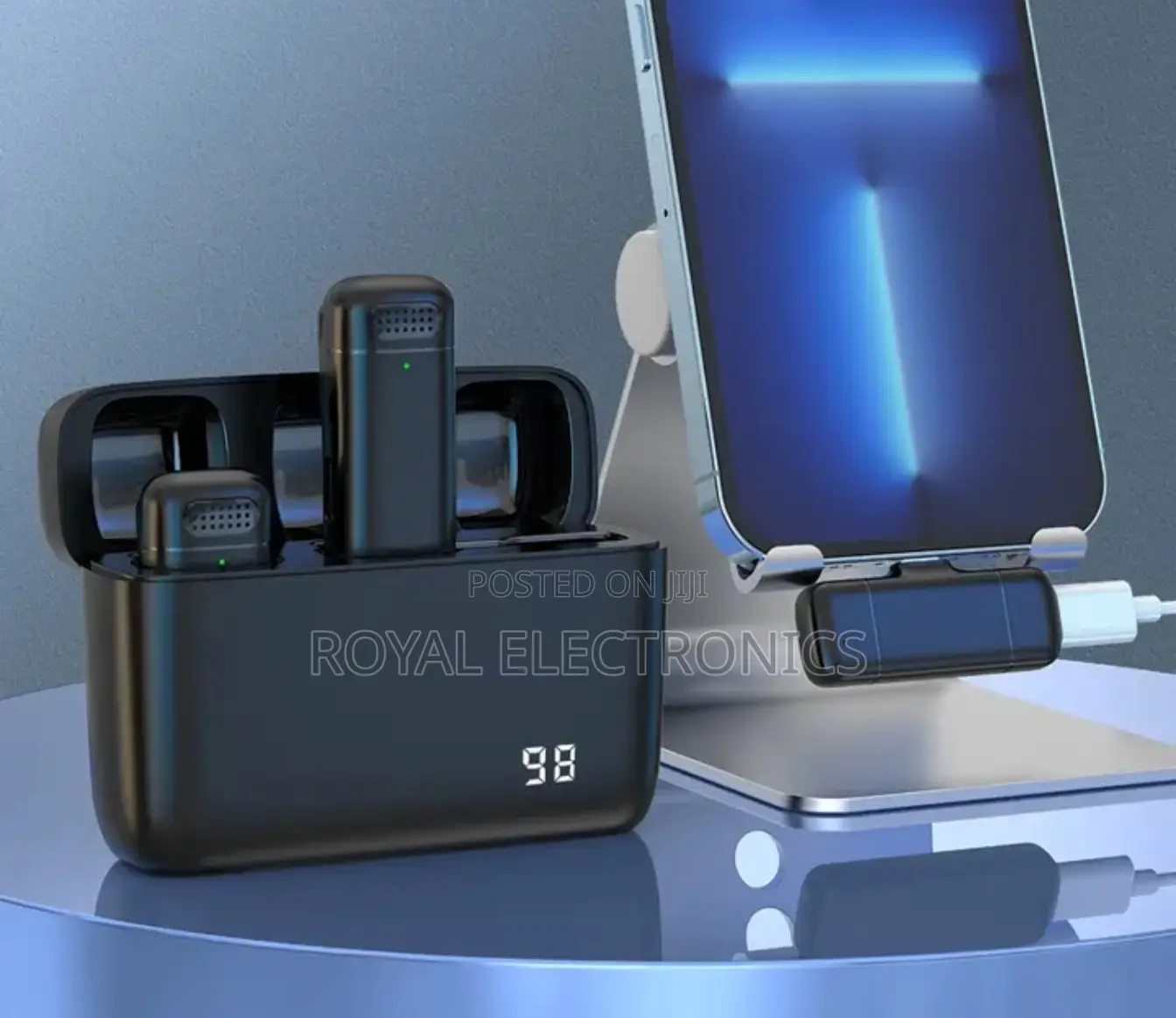 Dual Mic With Charging Case HD Recording Noise Cancellation