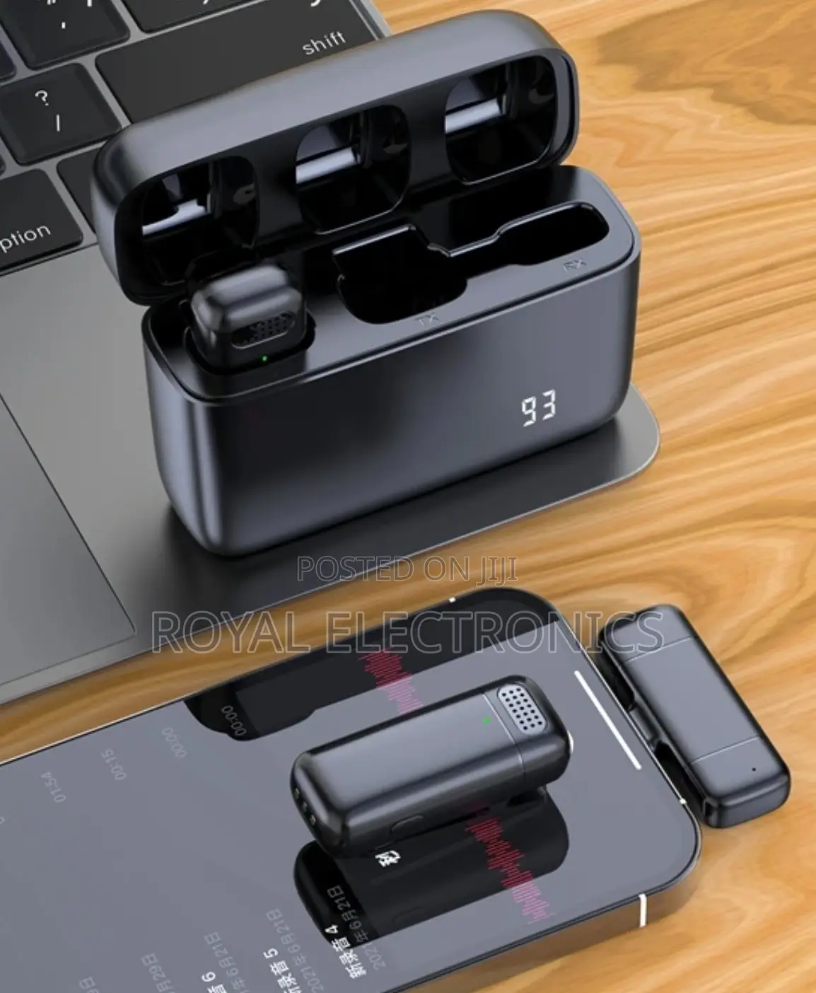 Dual Mic With Charging Case HD Recording Noise Cancellation