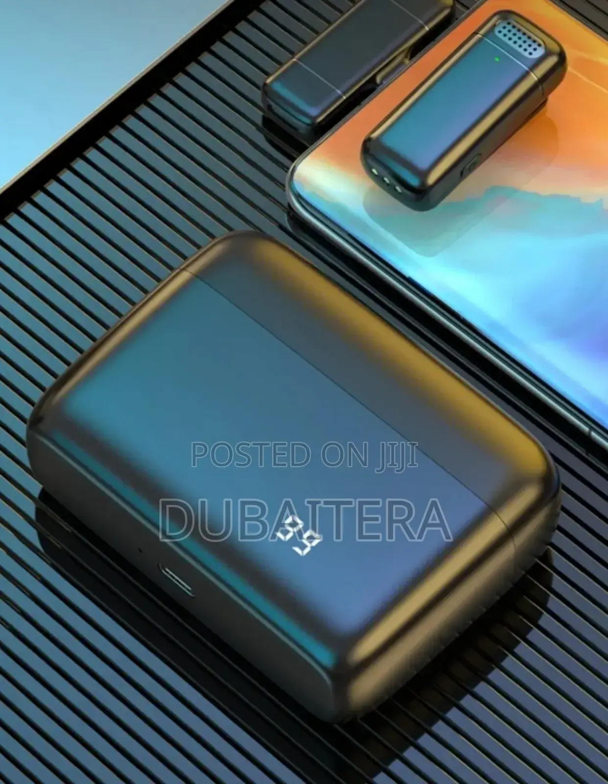 New Dual Wireless Collar Clip Microphone + Charging Case