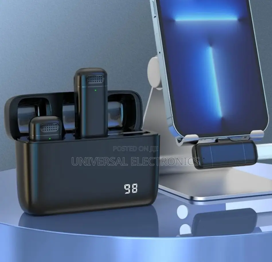 Lapel Dual Microphone Noise Reduction Audio Video Recording