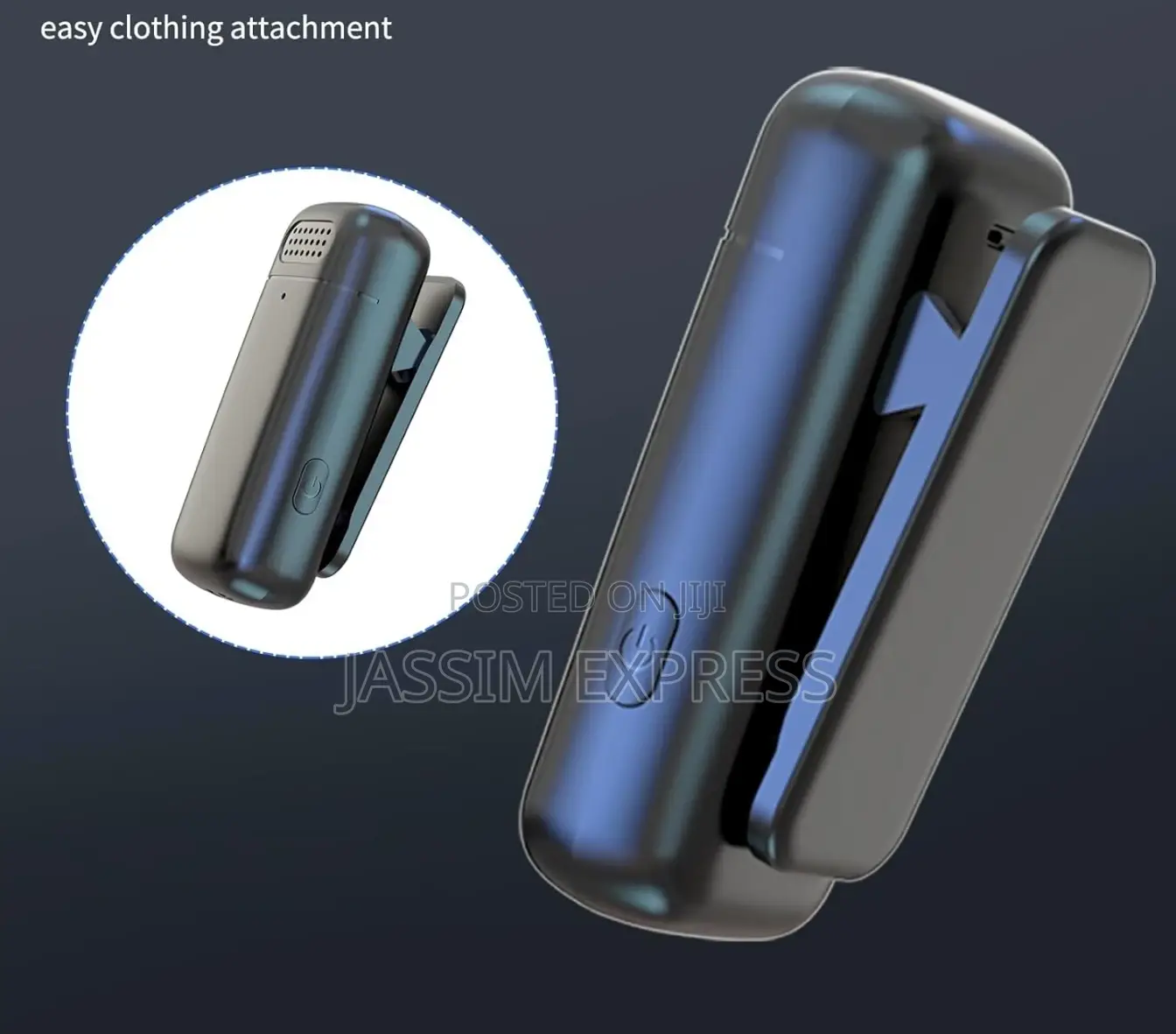 Dual Wireless Microphone With 300mah Charge Case