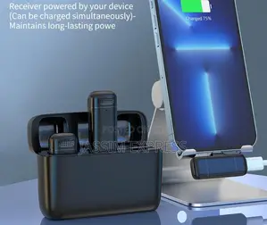 Dual Wireless Microphone With 300mah Charge Case