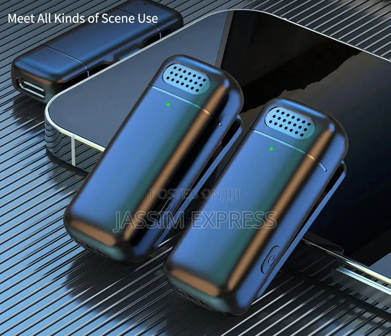 Dual Wireless Microphone With 300mah Charge Case