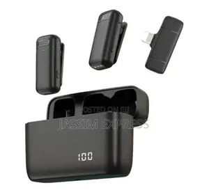 Photo - Dual Lapel 2.4 GHZ ኦርጅናል Noise Reduction Wireless Microphone