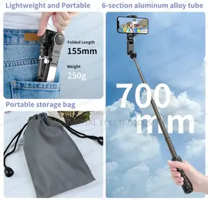 Gimbal Stabilizer + Selfie Stick + Tripod + Fill Light