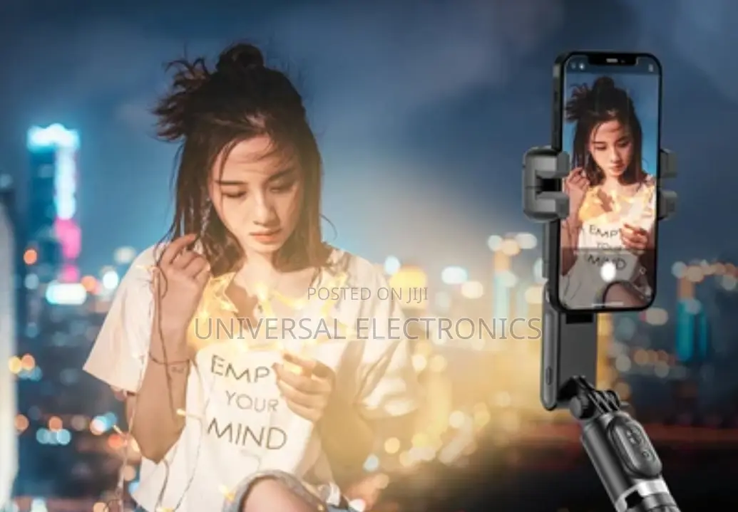 Gimbal Stabilizer + Selfie Stick + Tripod + Fill Light