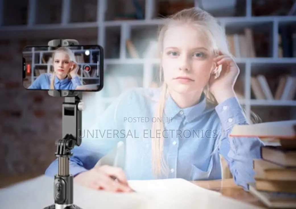 Gimbal Stabilizer + Selfie Stick + Tripod + Fill Light