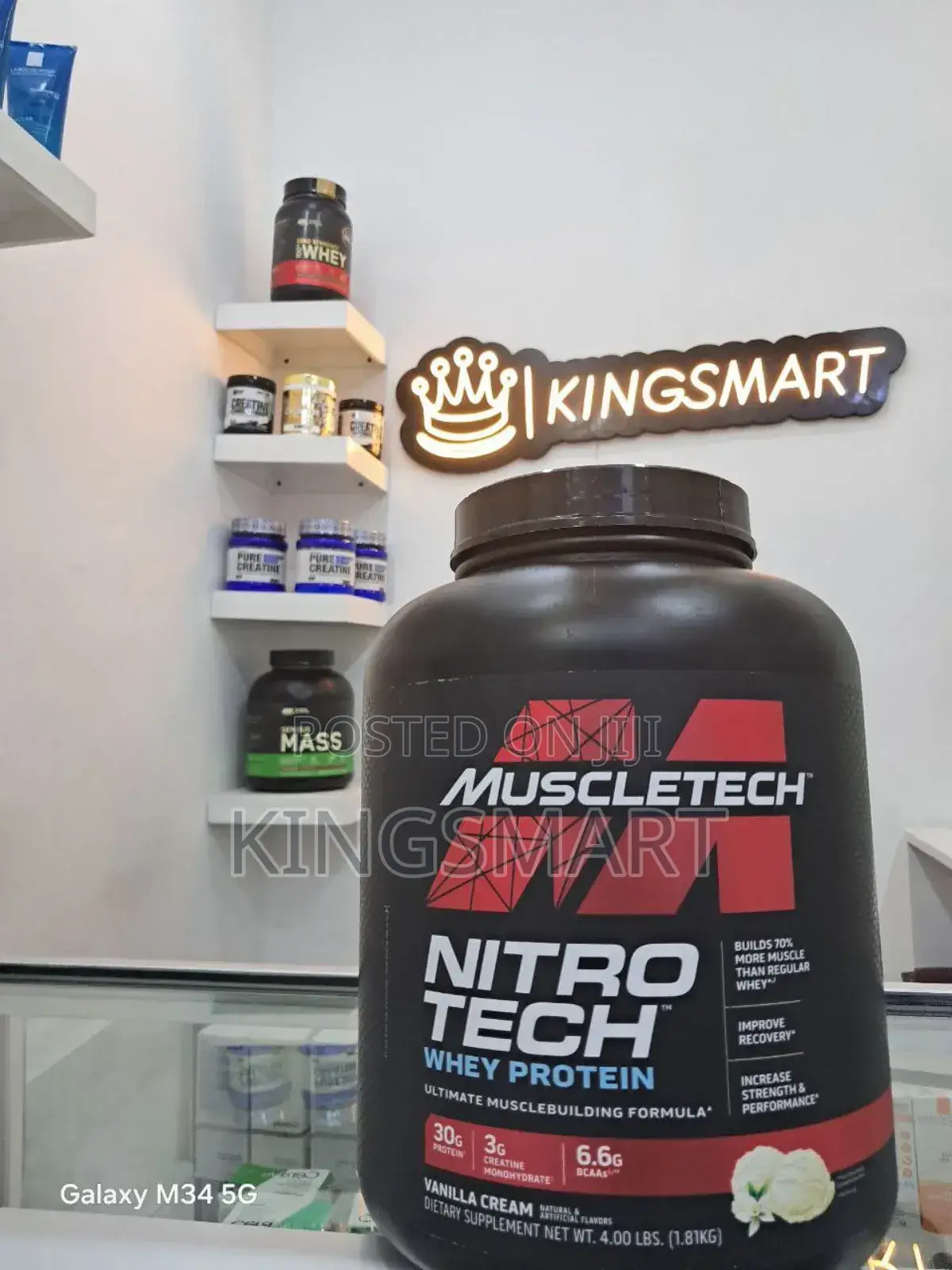 Netrotech 1.81 Kg Whey and 3gm Creatine Monohydrate Combined