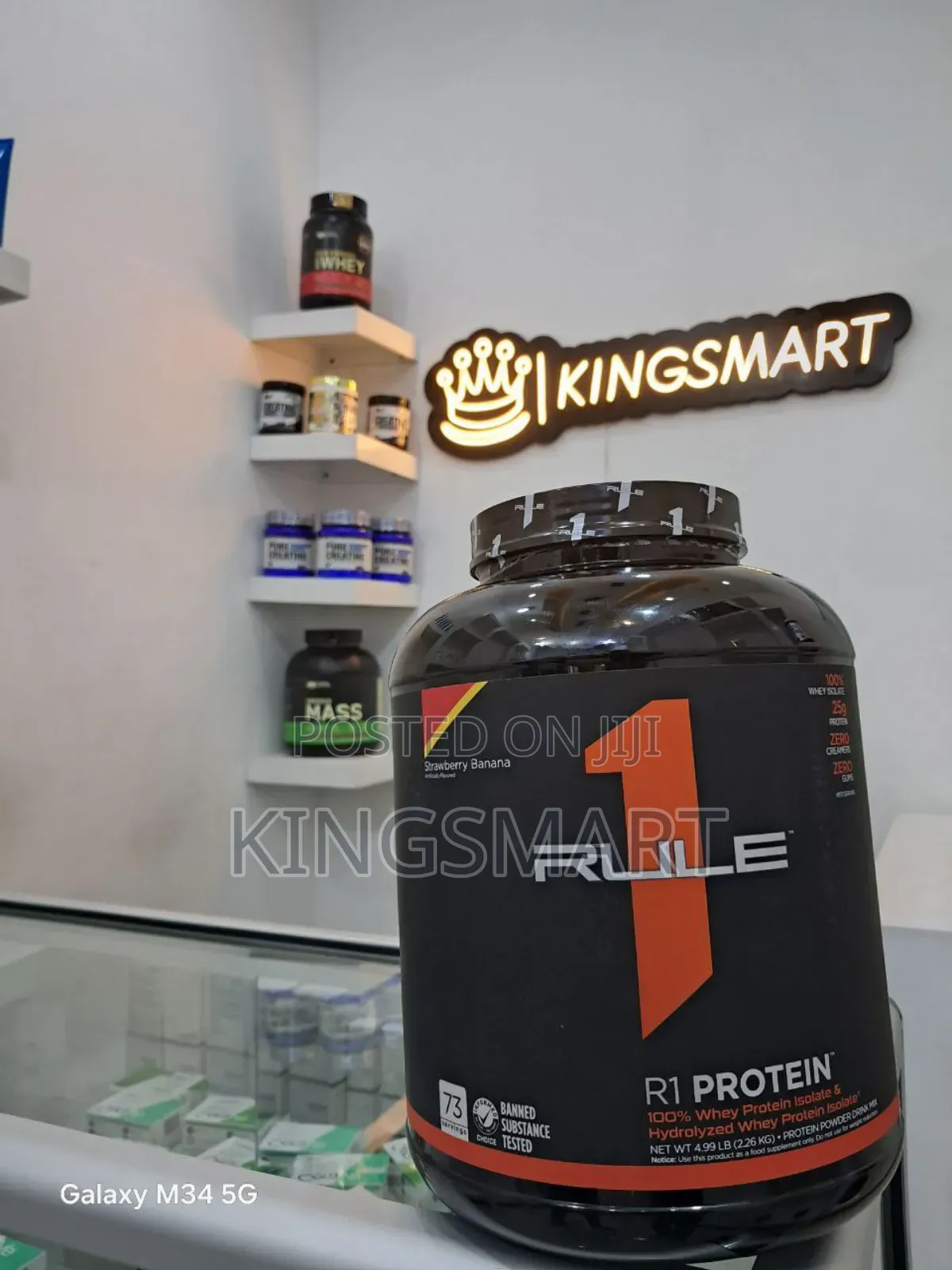 Rule 1 R 1 and Optimum Nut 100 % Pure Isolated Whey Proteins