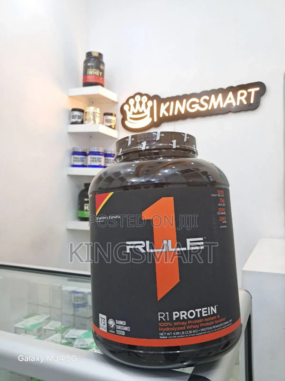 Rule 1 100% Pure Isolated and Hydrolyzed WHEY Protein