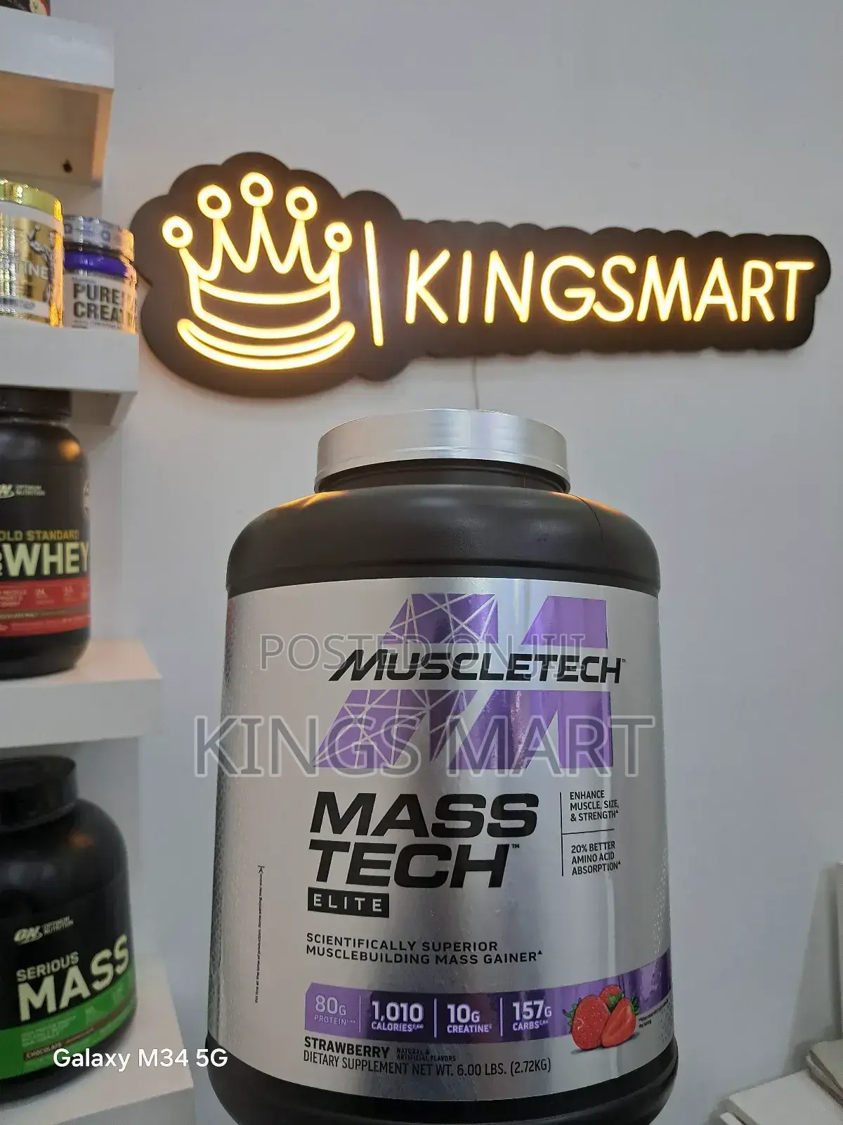 Mass Gainer Supplement Mass Tech Elite 2.72 Kg