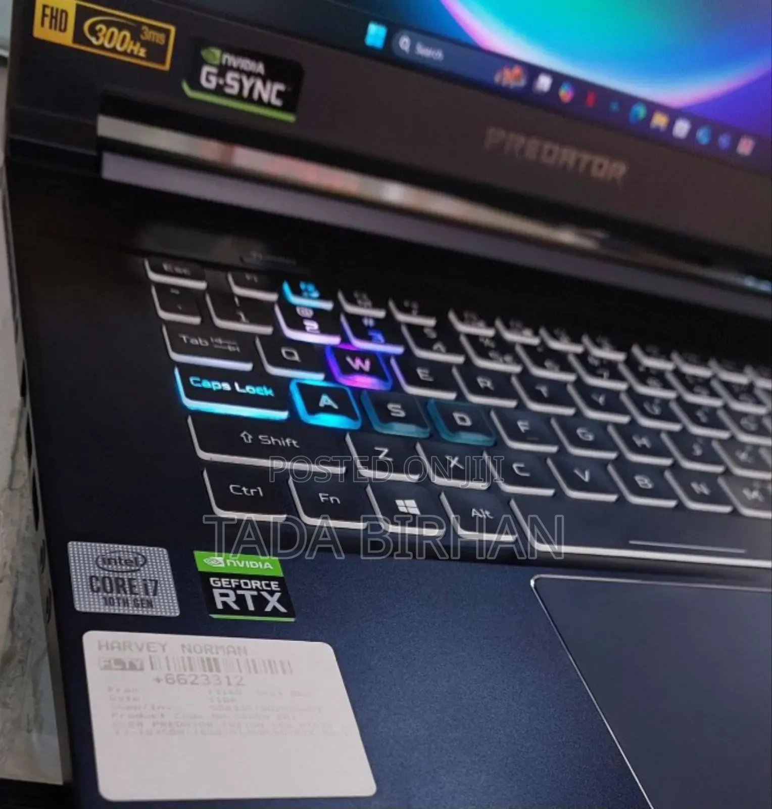 New Laptop Acer Predator Helios 300 16GB Intel Core I7 SSD 512GB