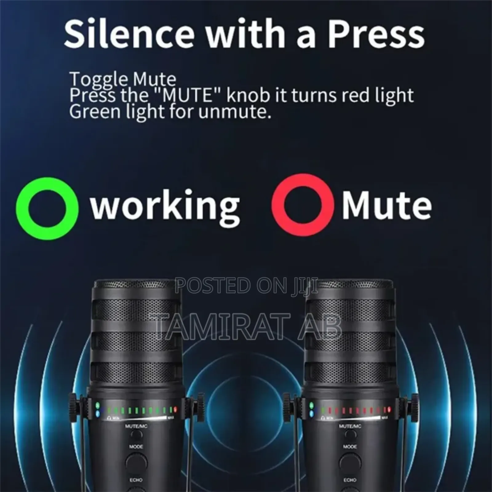 Jmary PW12 USB Microphone Podcasting, Gaming, Streaming