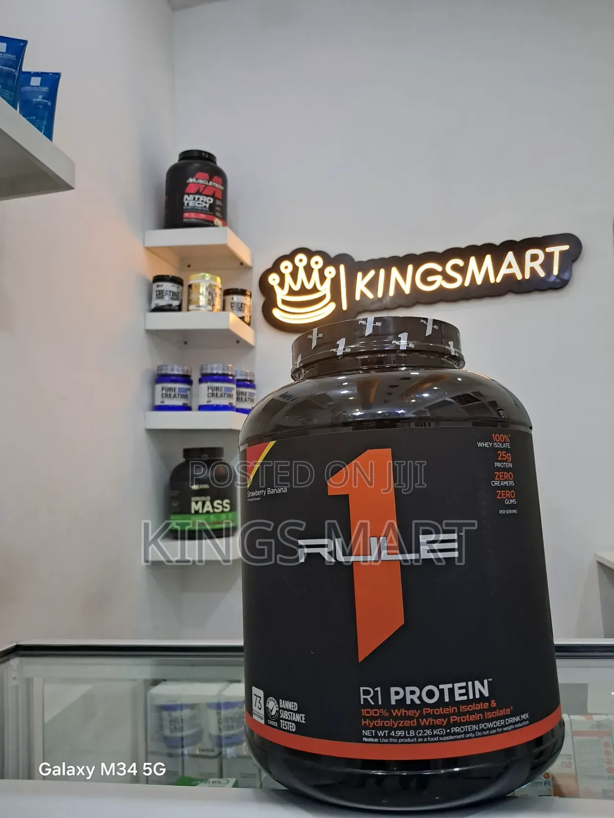 Whey Protein 100%Isolated Rule 1 (Muscle Building Formula)