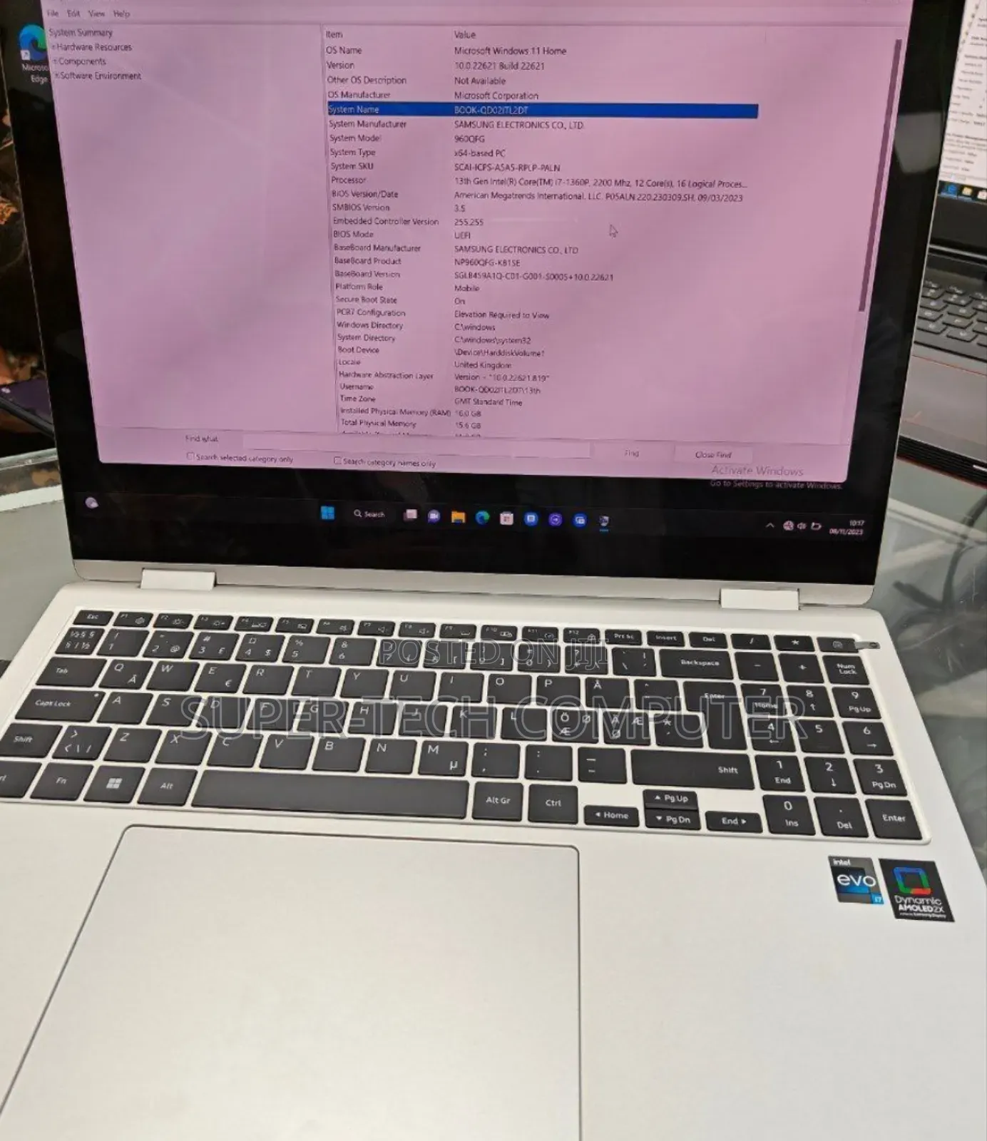 New Samsung Galaxy Book3 Pro 360 16" 16GB Intel Core I7 SSD 512GB