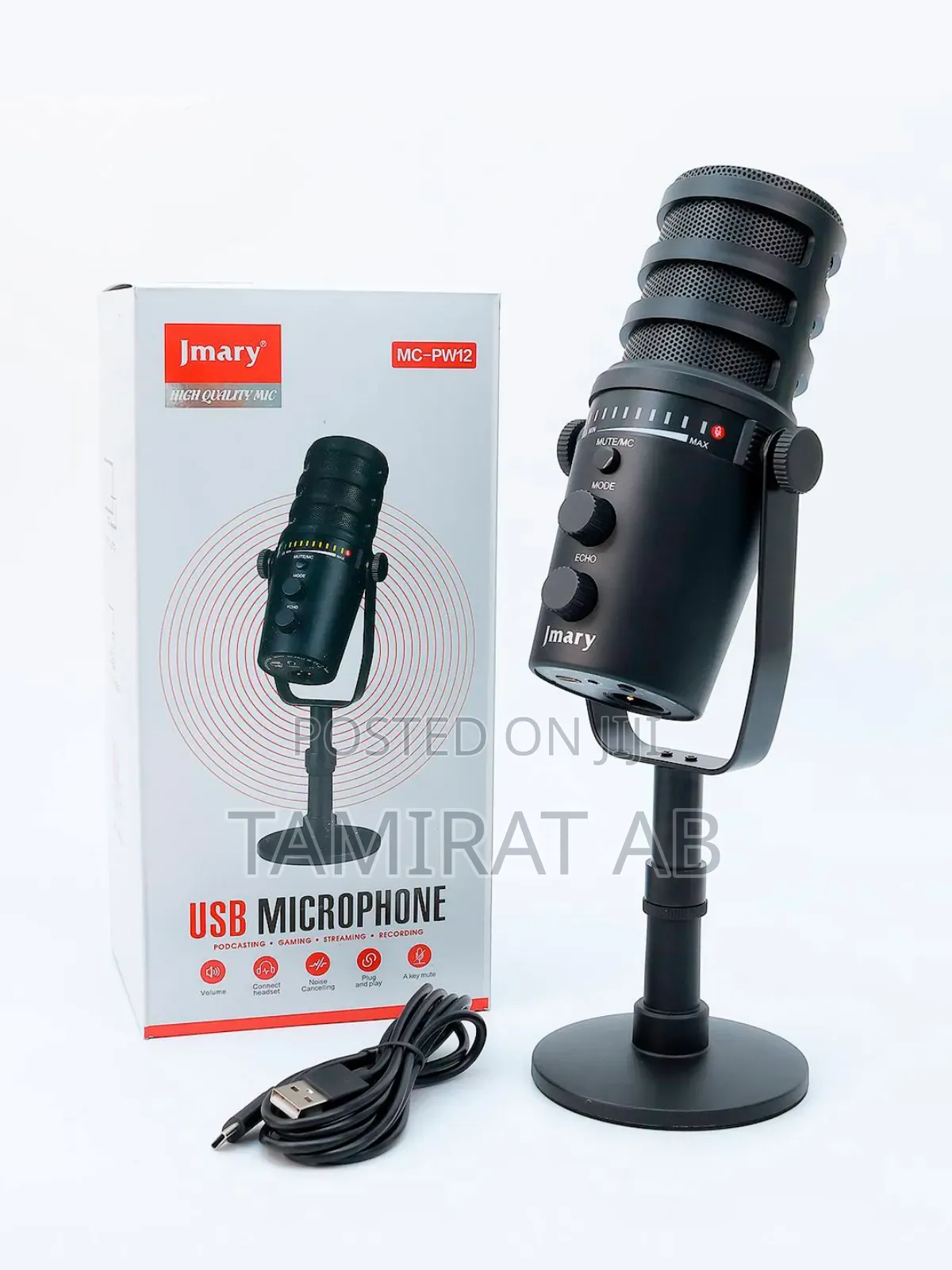 Jmary PW12 USB Microphone Podcasting, Gaming, Streaming