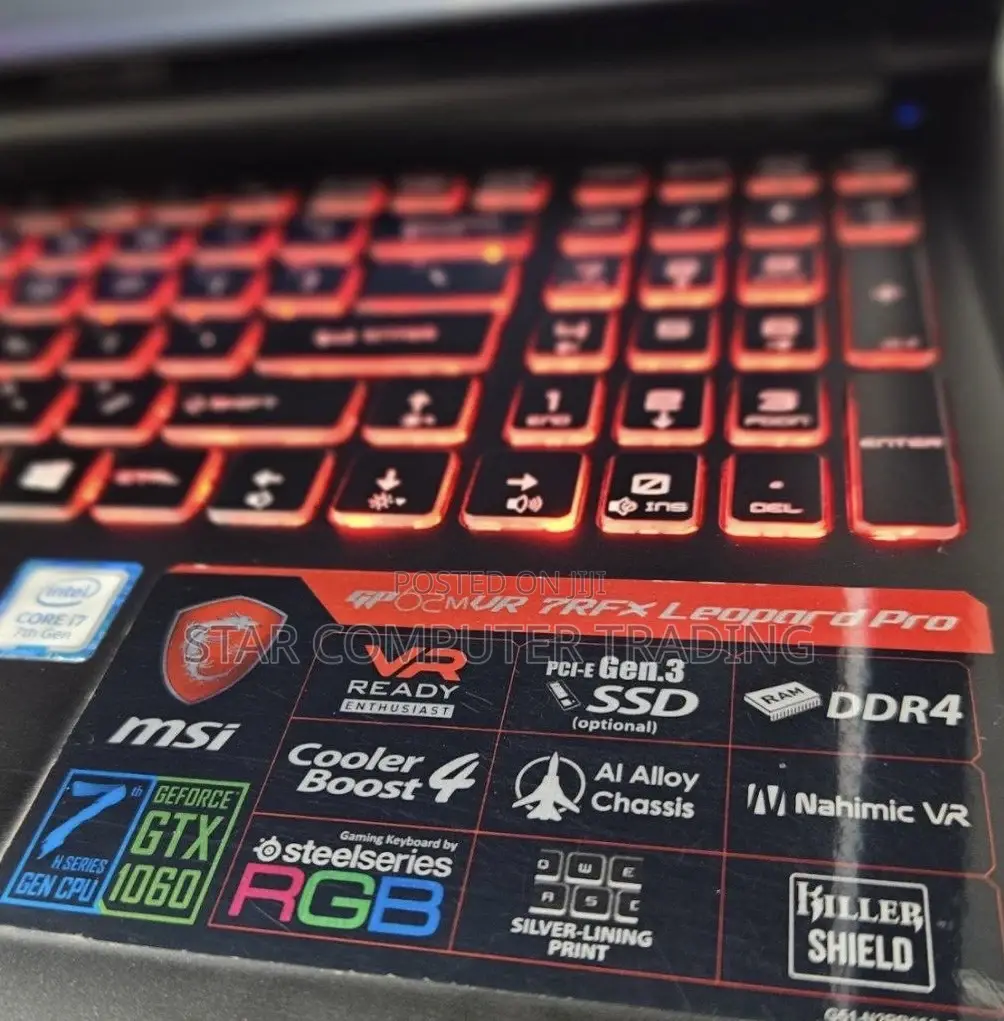 New Laptop MSI GF63 8GB Intel Core I7 HDD+SSD 1T