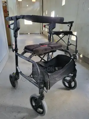 Nexus 3 Rollator Walker With Seat, 4 Wheels, Indoor,Walker